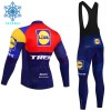 Fietskleding (Fietsshirt Lange Mouw + Lange Koersbroek) 2025 Lidl-Trek Winter Thermal Fleece - Blauw